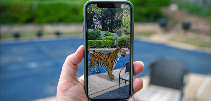 واقعیت افزوده Augmented Reality گوگل برای مشاهده حیوانات به صورت 3 بعدی